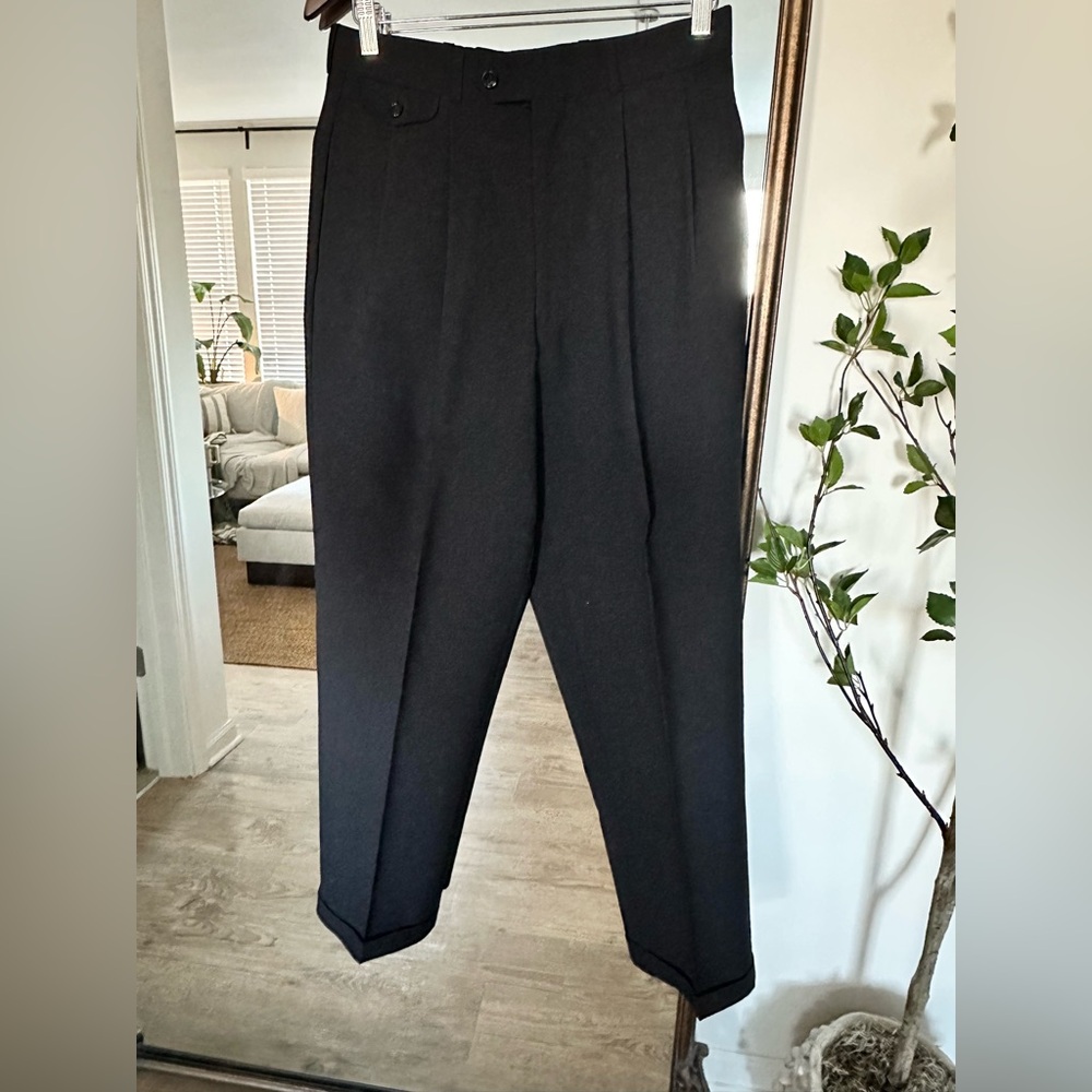 Cordovan & Grey Ltd pleated and cuffed men’s dress pant.